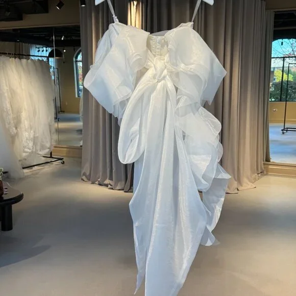 Milla Dreamy blouse with meringue flounces in white, Midnight Walk - Picture 6 of 8